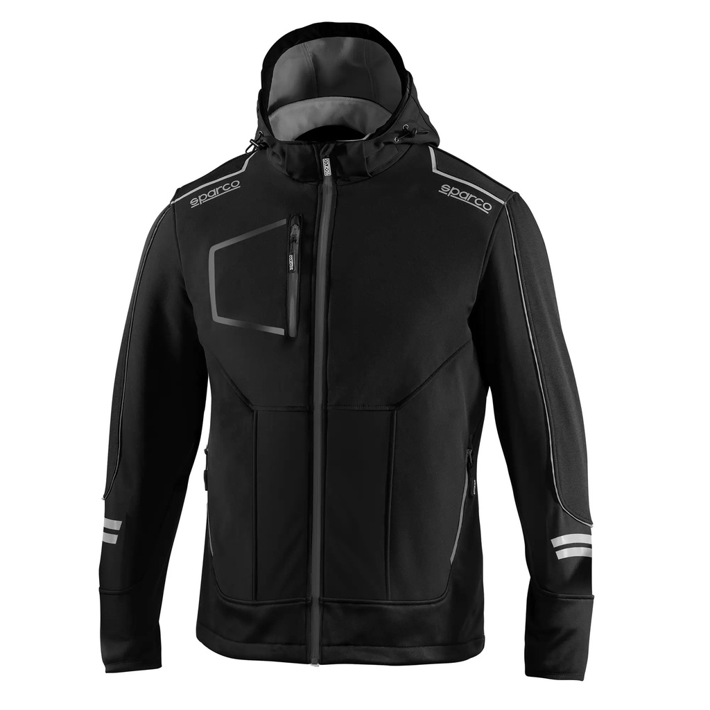 [02412NRGSXS] Chaqueta SPARCO SOFT-SHELL (XS, Negro)